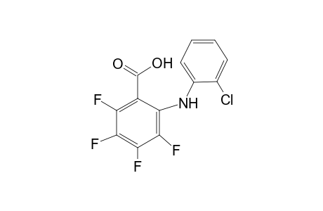 2-(2-Chloroanilino)-3,4,5,6-tetrafluorobenzoic acid
