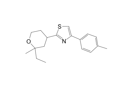 2-(2-Ethyl-2-methyltetrahydro-2H-pyran-4-yl)-4-(4-methylphenyl)-1,3-thiazole