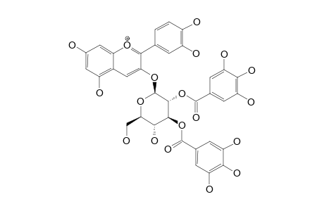CYANIDIN-3-O-(2'',3''-DI-O-GALLOYL-BETA-GLUCOPYRANOSIDE)