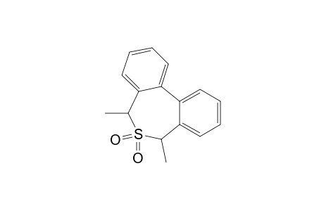 Dibenzo[c,e]thiepin, 5,7-dihydro-5,7-dimethyl-, 6,6-dioxide, trans-