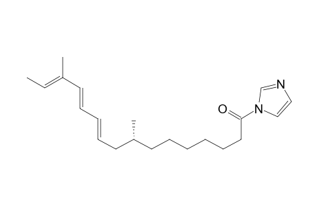 1H-Imidazole, 1-(8,14-dimethyl-1-oxo-10,12,14-hexadecatrienyl)-, [R-(E,E,E)]-