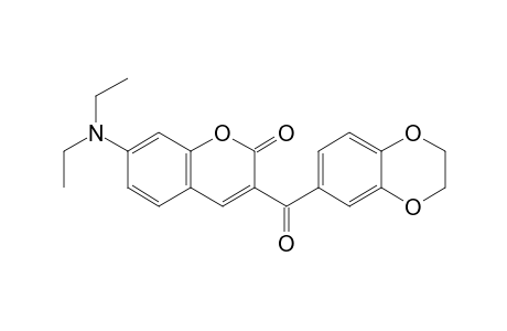 7-Diethylamino-3-(3,4-ethylenedioxybenzoyl)coumarin
