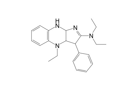 3H-Pyrrolo[2,3-b]quinoxaline, 3a,4,9,9a-tetrahydro-4-ethyl-2-diethylamino-3-phenyl-