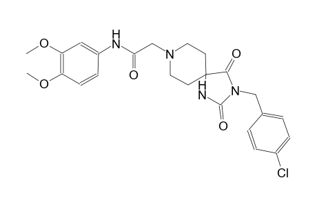 1,3,8-triazaspiro[4.5]decane-8-acetamide, 3-[(4-chlorophenyl)methyl]-N-(3,4-dimethoxyphenyl)-2,4-dioxo-