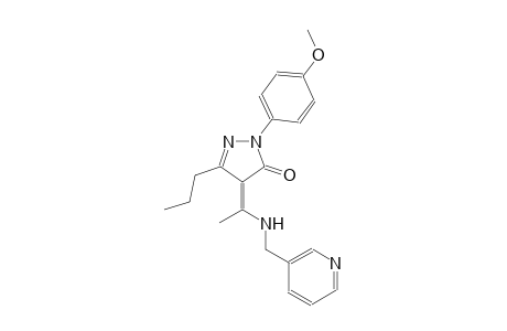 3H-pyrazol-3-one, 2,4-dihydro-2-(4-methoxyphenyl)-5-propyl-4-[1-[(3-pyridinylmethyl)amino]ethylidene]-, (4Z)-