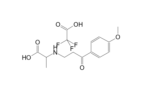 2,2,2-trifluoroacetic acid compound with 2-((3-(4-methoxyphenyl)-3-oxopropyl)amino)propanoic acid (1:1)