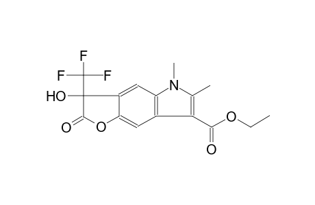 3-Hydroxy-5,6-dimethyl-2-oxo-3-trifluoromethyl-3,5-dihydro-2H-1-oxa-5-aza-S-indacene-7-carboxylic acid ethyl ester