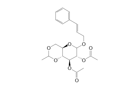 Cinnamyl 4,6-O-Ethylidene-2,3-di-O-acetylglucopyranoside