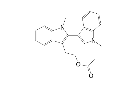 2-(1'-Methylindol-3'-yl)-O-acetyl-N-methyltryptophol