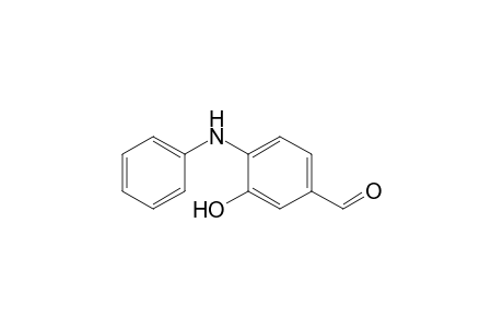 3-Oxidanyl-4-phenylazanyl-benzaldehyde