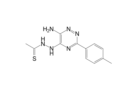 6-Amino-5-(N2-thioacylhydrazino)-3-(4-methylphenyl)-1,2,4-triazine
