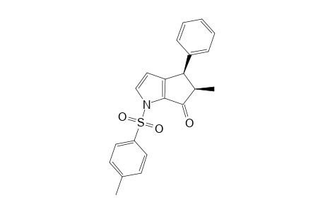 CIS-4,5-DIHYDRO-5-METHYL-1-(4'-METHYLPHENYLSULFONYL)-4-PHENYLCYCLOPENTA-[B]-PYRROL-6(1H)-ONE