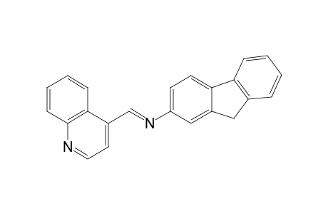 4-[(fluoren-2-ylimino)methyl]quinoline