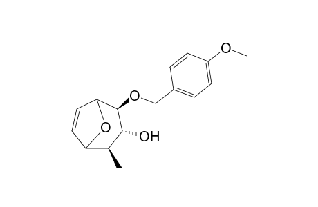 3.alpha.-Hydroxy-2.beta.-[(p-methoxy)benzyloxy]-4.beta.-methyl-8-oxabicyclo[3.2.1]oct-6-ene