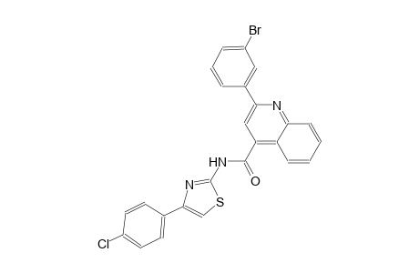 2-(3-bromophenyl)-N-[4-(4-chlorophenyl)-1,3-thiazol-2-yl]-4-quinolinecarboxamide
