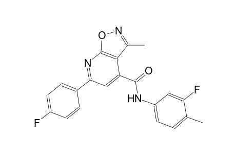 isoxazolo[5,4-b]pyridine-4-carboxamide, N-(3-fluoro-4-methylphenyl)-6-(4-fluorophenyl)-3-methyl-