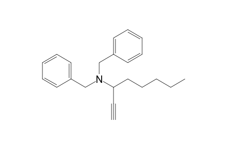 N,N-Dibenzyl-1-octyn-3-amine
