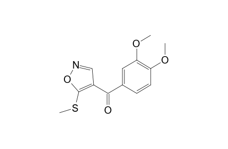 (3,4-Dimethoxyphenyl)[5-methylsulfanyl-4-isoxazolyl]-methanone