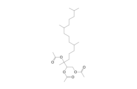3,7,11,15-Tetramethylhexadecane-1,2,3-triol triacetate