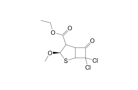 Ethyl 7,7-dichloro-3.beta.-methoxy-2-thiabicyclo[3.2.0]heptan-6-one-4-carboxylate