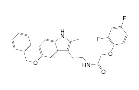 2-(2,4-difluorophenoxy)-N-[2-(2-methyl-5-phenylmethoxy-1H-indol-3-yl)ethyl]acetamide