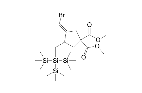 Dimethyl (E)-3-(bromomethylene)-4-[tris(trimethylsilyl)silylmethyl]cyclopentane-1,1-dicarboxylate