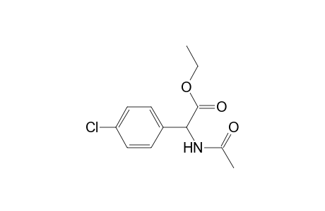 Benzeneacetic acid, .alpha.-(acetylamino)-4-chloro-, ethyl ester