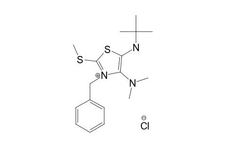 3-Benzyl-5-(tert-butylamino)-4-(dimethylamino)-2-(methylthio)thiazolium Chloride