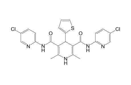 4-(2-Thienyl)-2,6-dimethyl-3,5-bis-N-(5-chloropyridin-2-yl)-carbamoyl-1,4-dihydropyridine