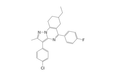 pyrazolo[1,5-a]quinazoline, 3-(4-chlorophenyl)-7-ethyl-5-(4-fluorophenyl)-6,7,8,9-tetrahydro-2-methyl-