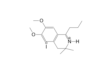 isoquinolinium, 3,4-dihydro-6,7-dimethoxy-3,3-dimethyl-1-propyl-,iodide