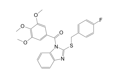 1H-benzimidazole, 2-[[(4-fluorophenyl)methyl]thio]-1-(3,4,5-trimethoxybenzoyl)-
