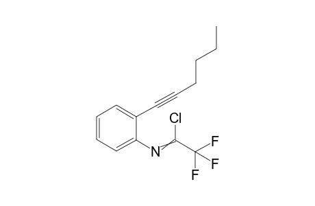 2,2,2-trifluoro-N-(2-(hex-1-yn-1-yl)phenyl)acetimidoyl chloride