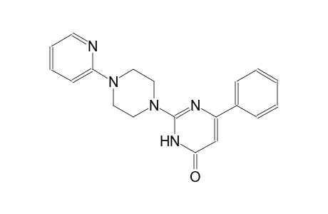 4(3H)-pyrimidinone, 6-phenyl-2-[4-(2-pyridinyl)-1-piperazinyl]-