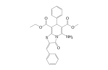 5-Amino-2-benzylidene-3-oxo-7-phenyl-2,3-dihydro-7H-thiazolo[3,2-a]pyridine-6,8-dicarboxylic acid 8-ethyl ester 6-methyl ester