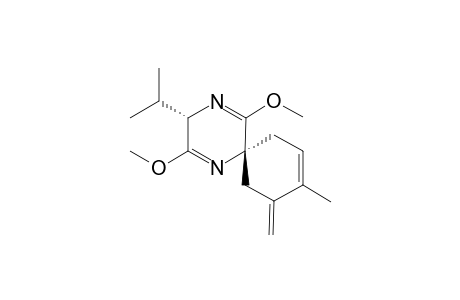 (2S,5R)-2,5-Dihydro-3,6-dimethoxy-2-isopropylpyrazine-5-spiro(3'-methyl-4'-methylenecyclohex-2'-ene)