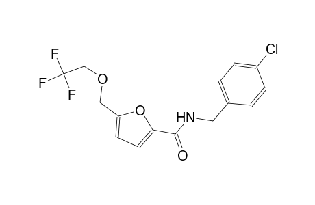 N-(4-chlorobenzyl)-5-[(2,2,2-trifluoroethoxy)methyl]-2-furamide