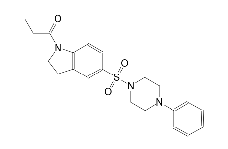 5-[(4-phenyl-1-piperazinyl)sulfonyl]-1-propionylindoline