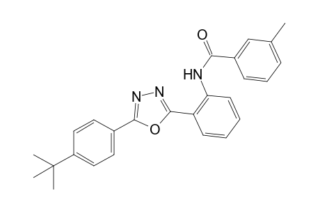 2'-[5-(p-tert-butylphenyl)-1,3,4-oxadiazol-2-yl]-m-toluanilide