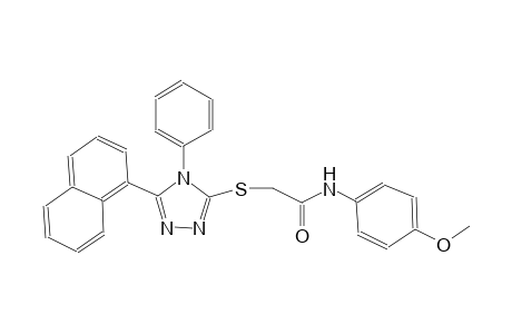 N-(4-methoxyphenyl)-2-{[5-(1-naphthyl)-4-phenyl-4H-1,2,4-triazol-3-yl]sulfanyl}acetamide