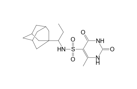 5-pyrimidinesulfonamide, 1,2,3,4-tetrahydro-6-methyl-2,4-dioxo-N-(1-tricyclo[3.3.1.1~3,7~]dec-1-ylpropyl)-