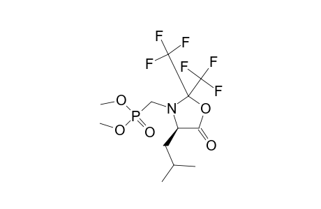 (4S)-2,2-BIS-(TRIFLUOROMETHYL)-3-(DIMETHOXYPHOSPHINOYL)-METHYL-4-(2-METHYLPROPYL)-1,3-OXAZOLIDIN-5-ONE