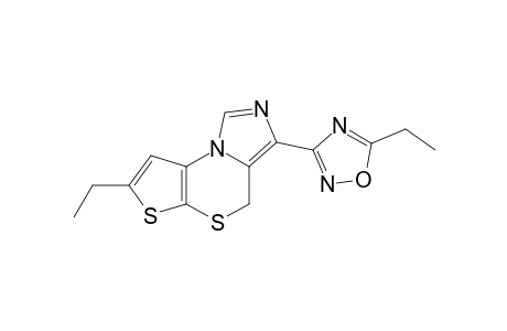 3-[5'-Ethyl-1',2',4'-oxadiazol-3'-yl]-7-ethyl-4H-imidazo[1,5-d]thieno[2,3-b]-(1,4)-thiazine
