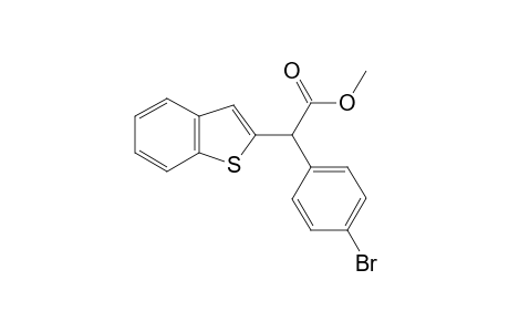 Methyl 2-(benzo[b]thiophen-2-yl)-2-(4-bromophenyl)acetate
