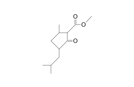 5-Methyl-3-(2-methyl-1-propyl)-2-oxo-cyclopentanecarboxylic acid, methylester