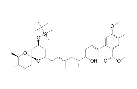 (2S,4S,6S,8R,9S)-4-(dimethyl-t-butylsiloxy)-2-[(5R,2E,6E/Z,8E)-9-(5-methoxy-2-methoxycarbonyl-p-tolyl)-3,5-dimethyl-6-hydroxy-deca-2,8-dienyl]-8,9-dimethyl-1,7-dioxa-spiro[5.5]undecane