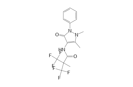 N-(1,5-Dimethyl-3-oxo-2-phenyl-2,3-dihydro-1H-pyrazol-4-yl)-3,3,3-trifluoro-2-methyl-2-(trifluoromethyl)propanamide