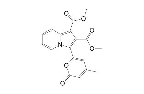 3-(4-methyl-6-oxo-2-pyranyl)indolizine-1,2-dicarboxylic acid dimethyl ester