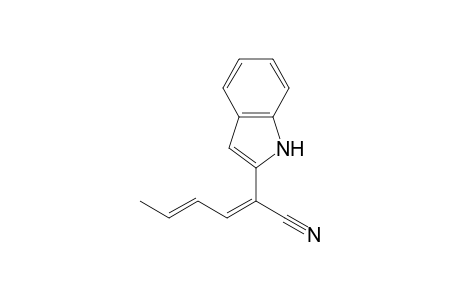 2-(Indol-2-yl)hexa-2,4-dienenitrile
