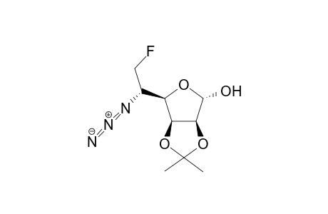 5-Azido-5,6-dideoxy-6-fluoro-2,3-O-isopropylidene-L-gulofuranose